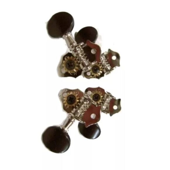 Grover Sta-Tite Geared Ukulele Tuning Pegs Black Buttons NEW never used - Picture 3 of 6